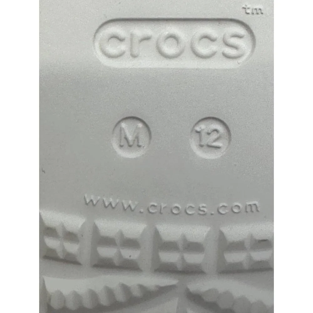 Crocs Classic Solarized Sandal Mens 12 White Multi New‎ Ombre Slides 207771-94S